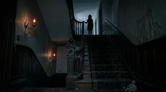 Dark image of a haunted house