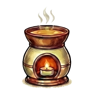 Place your melt on an approved wax warmer or burner and never add water