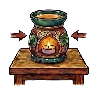 Place it on a stable surface away from flammable objects