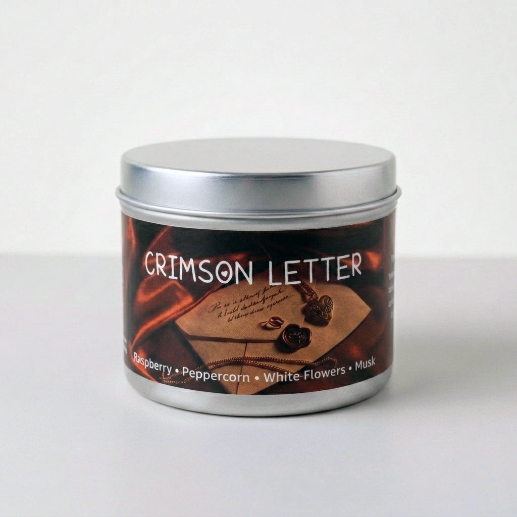 Crimson Letter Candle