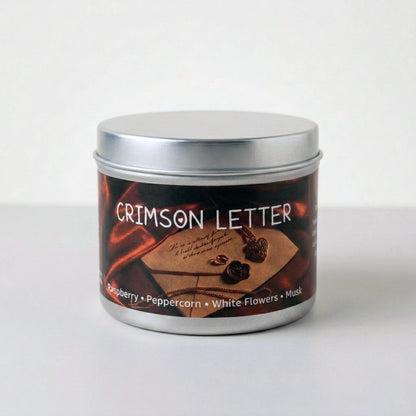 Crimson Letter Candle