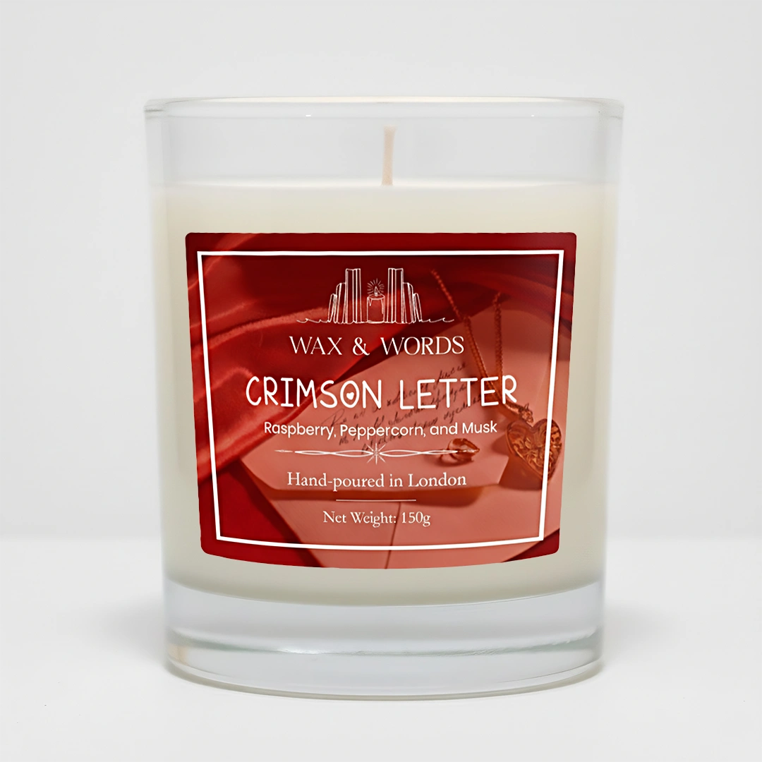 Crimson Letter Scented Candle 1