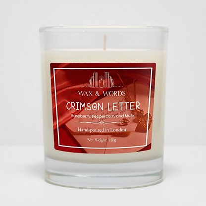 Crimson Letter Scented Candle 1