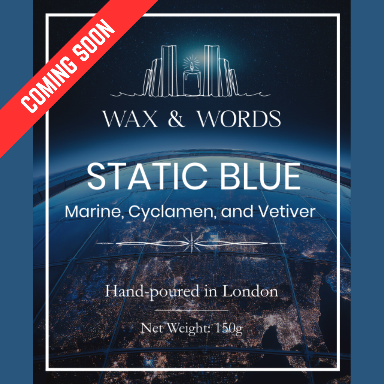 Static Blue - Scented Candle