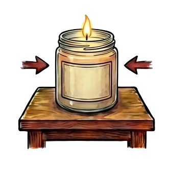 Place it on a stable surface away from flammable objects